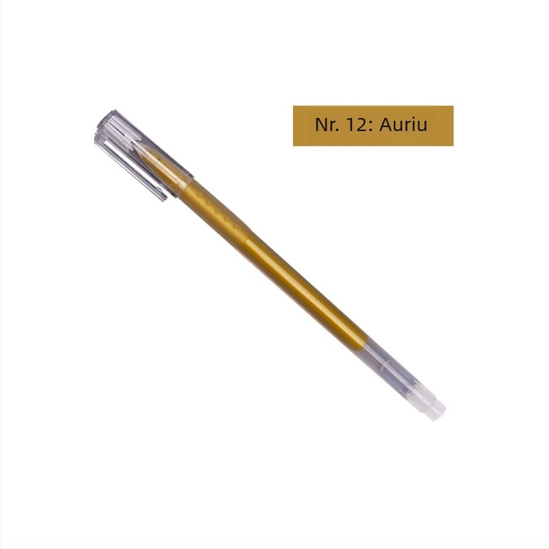 Pix fosforescent pentru jurnal, stilou cu contur pentru evidențiere, model 972-A, corp din plastic, ambalare în pungă, personalizare disponibilă