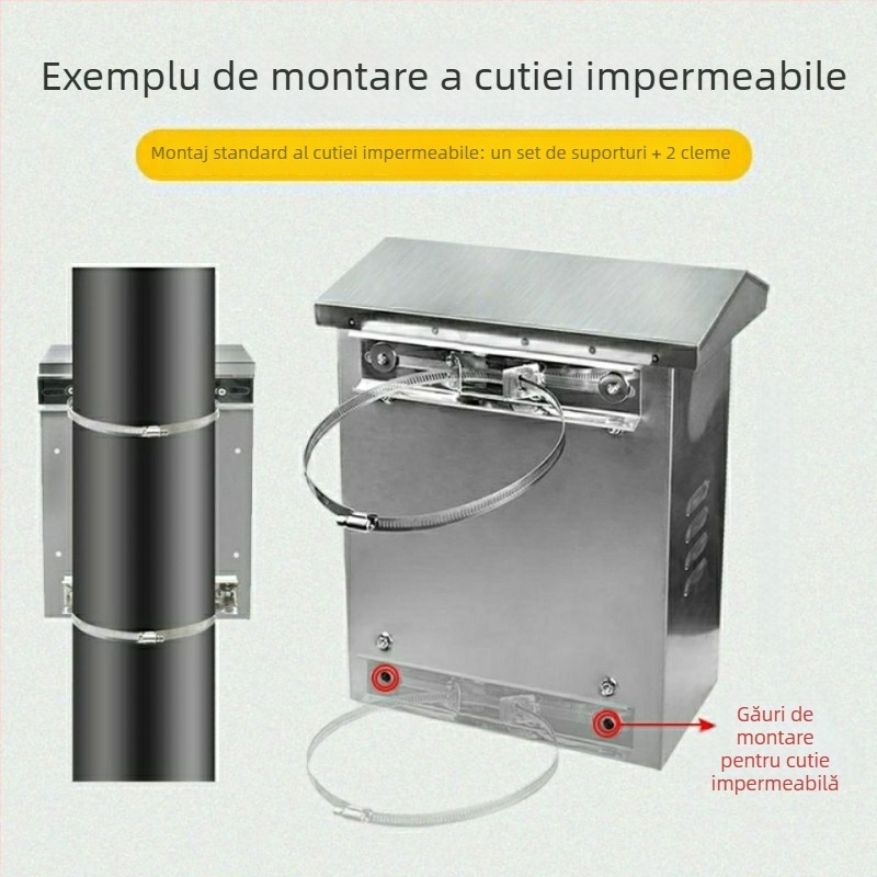 Inel de clemă din oțel inoxidabil 304 pentruțevi și cabluri, cu închidere, pentru conducte de apă și gaze