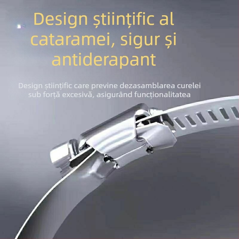 Inel de clemă din oțel inoxidabil 304 pentruțevi și cabluri, cu închidere, pentru conducte de apă și gaze