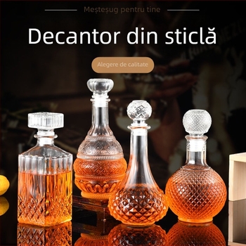 Set decantator de vin din sticlă – stil european, stil chinezesc nou, depozitare vin pentru uz casnic