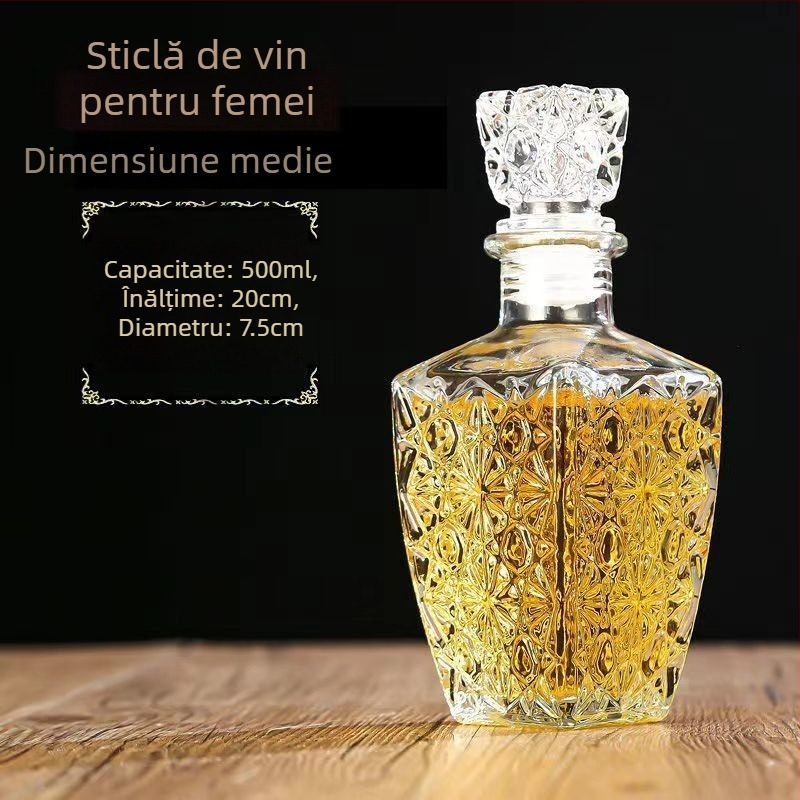 Set decantator de vin din sticlă – stil european, stil chinezesc nou, depozitare vin pentru uz casnic