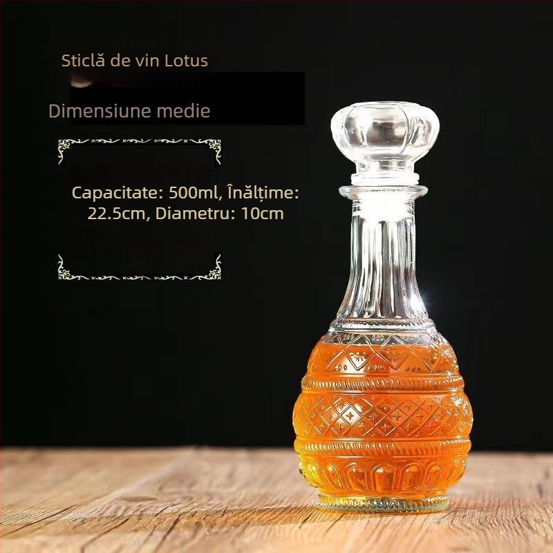 Set decantator de vin din sticlă – stil european, stil chinezesc nou, depozitare vin pentru uz casnic