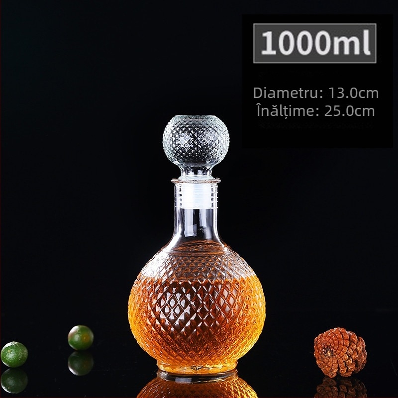 Set decantator de vin din sticlă – stil european, stil chinezesc nou, depozitare vin pentru uz casnic