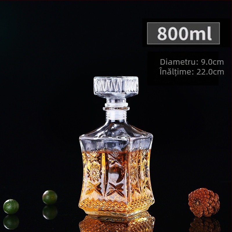 Set decantator de vin din sticlă – stil european, stil chinezesc nou, depozitare vin pentru uz casnic