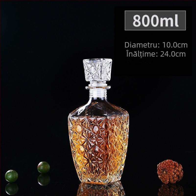 Set decantator de vin din sticlă – stil european, stil chinezesc nou, depozitare vin pentru uz casnic