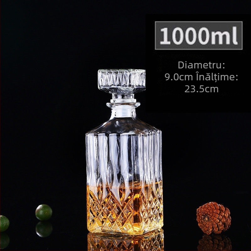 Set decantator de vin din sticlă – stil european, stil chinezesc nou, depozitare vin pentru uz casnic