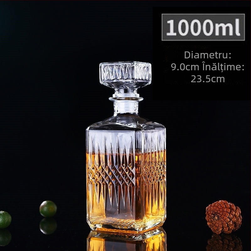 Set decantator de vin din sticlă – stil european, stil chinezesc nou, depozitare vin pentru uz casnic