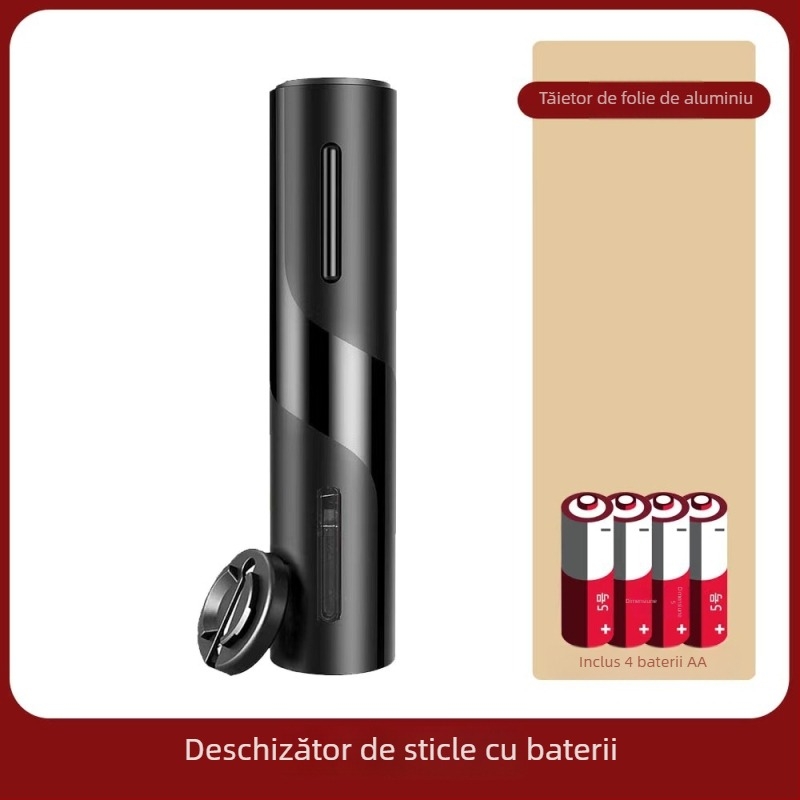 Deschizător Automat de Vin Roșu cu Corp din Bambus