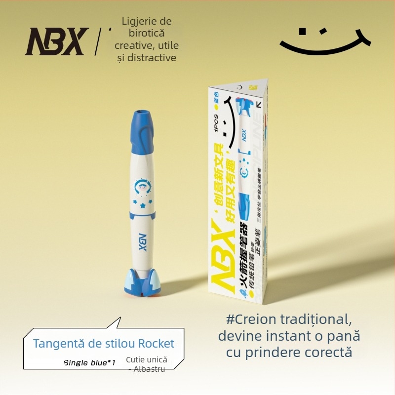 Prindere pentru creion pentru copii – corecție a posturii, husă din silicon și ABS, set în cutie NBX