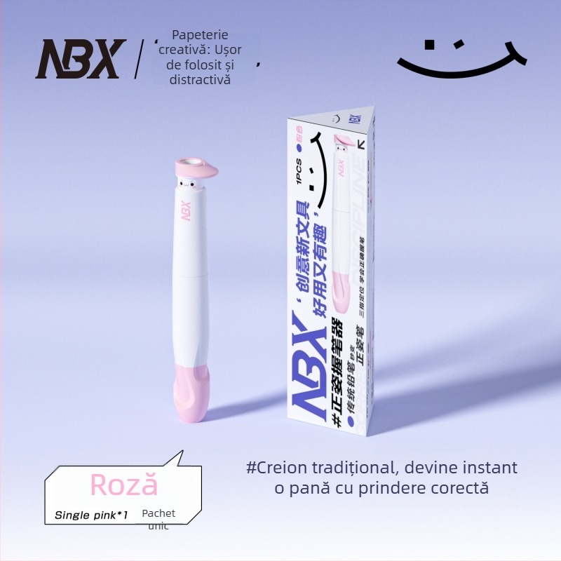 Prindere pentru creion pentru copii – corecție a posturii, husă din silicon și ABS, set în cutie NBX