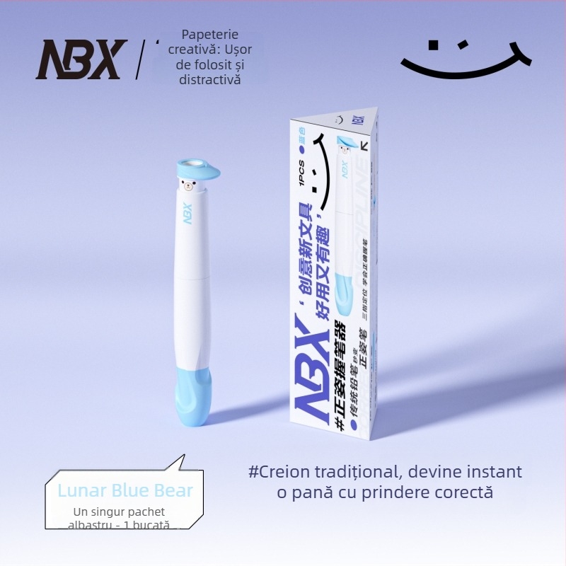 Prindere pentru creion pentru copii – corecție a posturii, husă din silicon și ABS, set în cutie NBX