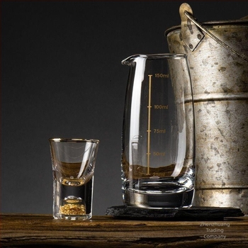 Set de vin cu decantor, scară de măsură, pahare mici și cutie cadou — stil chinoiserie nou