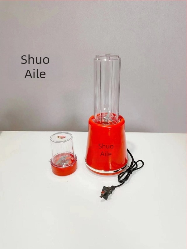 Storcător de fructe mini portabil pentru bucătărie, procesor de fructe și sucuri, capacitate sub 1 L, tensiune ≤ 36 V, viteză motor ≤ 10.000 rpm, lamă de amestec: 1, cu lame de amestecare duble, control mecanic