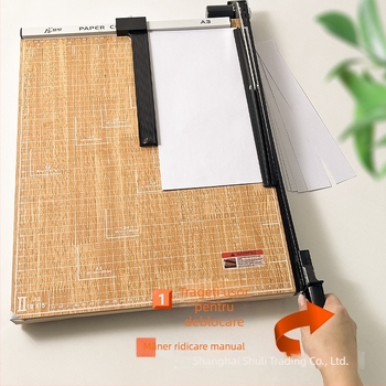 Tăietor de hârtie manual, A3/A4/B5, oțel inoxidabil, pentru birou și uz casnic, pentru fotografii și documente