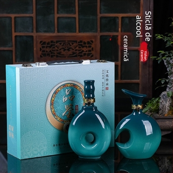 Recipient ceramic pentru vin, set sigilat de vin, decorativ pentru uz casnic, brand Yishan, stil Chinez Nou, ambalare individuală