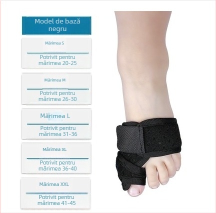 Orteza pentru valgusul piciorului, cu suport pentru deget, CK-21, bandaj elastic pentru reabilitare