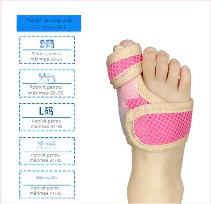 Orteza pentru valgusul piciorului, cu suport pentru deget, CK-21, bandaj elastic pentru reabilitare