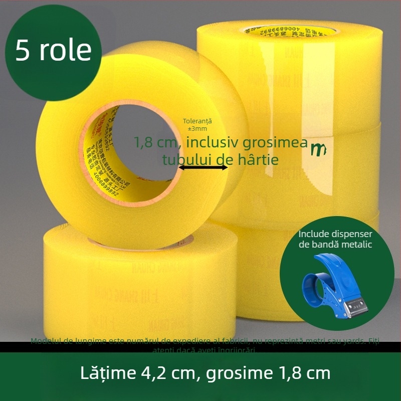 Bandă de ambalare cu bază BOPP polipropilenă pentru proiecte DIY