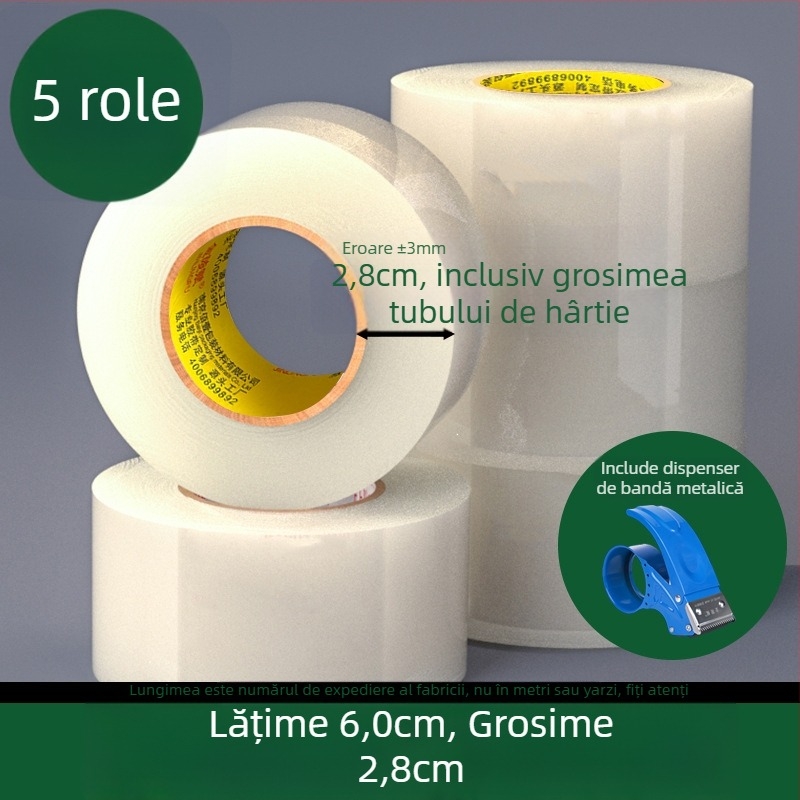 Bandă de ambalare cu bază BOPP polipropilenă pentru proiecte DIY