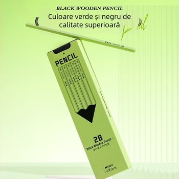 Creion cu înveliș din plastic, marcă națională, grad HB/2B, pentru învățământul primar și grădiniță