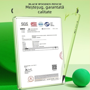 Creion cu înveliș din plastic, marcă națională, grad HB/2B, pentru învățământul primar și grădiniță