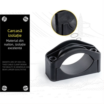 CHKL Clemă pentru cablu de dulap de înaltă tensiune; cabluri cu trei conductori; nailon ignifug