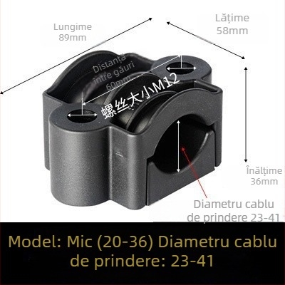 CHKL Clemă pentru cablu de dulap de înaltă tensiune; cabluri cu trei conductori; nailon ignifug