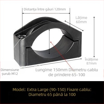 CHKL Clemă pentru cablu de dulap de înaltă tensiune; cabluri cu trei conductori; nailon ignifug