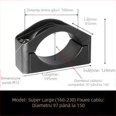 CHKL Clemă pentru cablu de dulap de înaltă tensiune; cabluri cu trei conductori; nailon ignifug