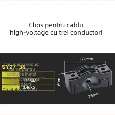 CHKL Clemă pentru cablu de dulap de înaltă tensiune; cabluri cu trei conductori; nailon ignifug