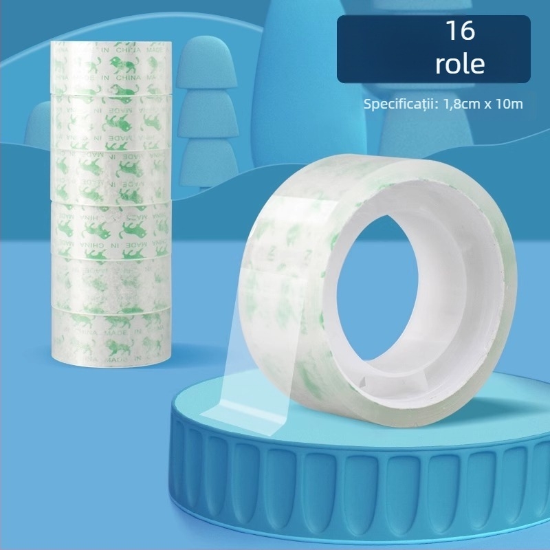 Bandă transparentă pentru întrebări greșite, rolă mică, PET, model ZH-CTJD, brand Friendly, pentru birou