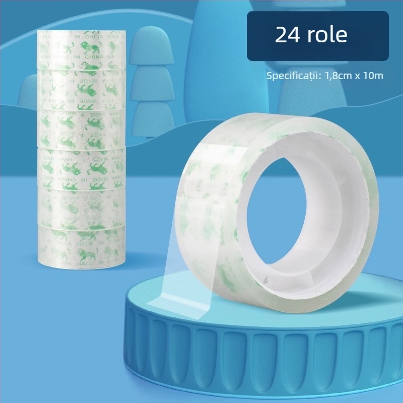 Bandă transparentă pentru întrebări greșite, rolă mică, PET, model ZH-CTJD, brand Friendly, pentru birou