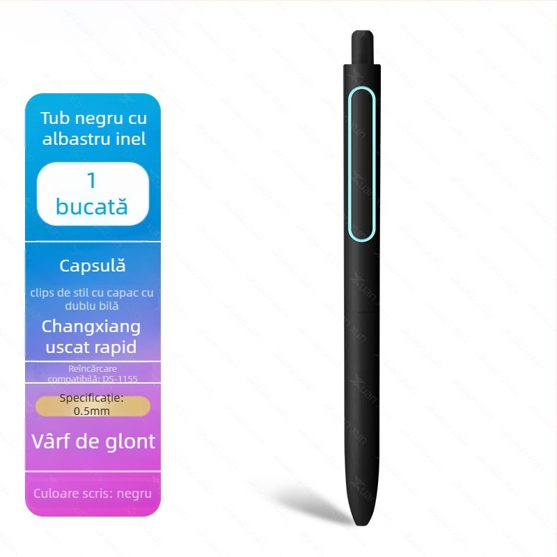 Refill gel Point Stone DS-1155 – 0,5 mm, corp din plastic, ambalat în cutie, model DS-1155