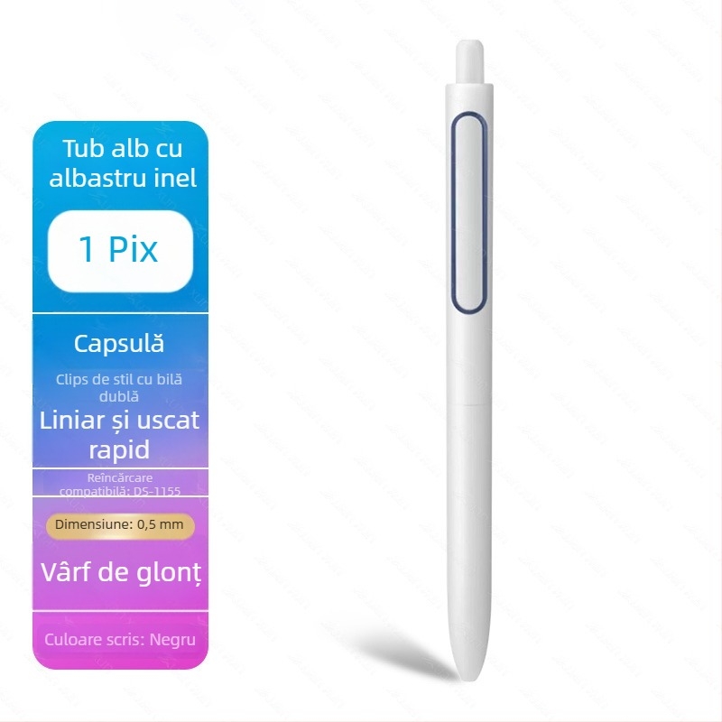 Refill gel Point Stone DS-1155 – 0,5 mm, corp din plastic, ambalat în cutie, model DS-1155