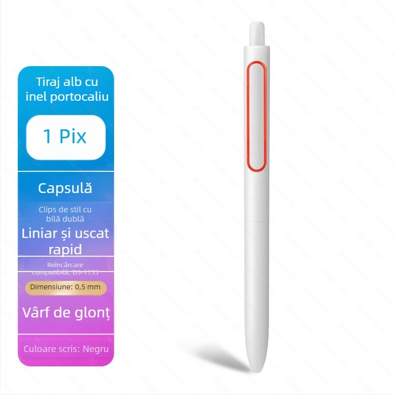 Refill gel Point Stone DS-1155 – 0,5 mm, corp din plastic, ambalat în cutie, model DS-1155