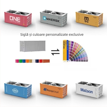 Model container pentru birou, organizator de birou pătrat, suport pentru pixuri și cutie cadou personalizabilă (Modelul 007)
