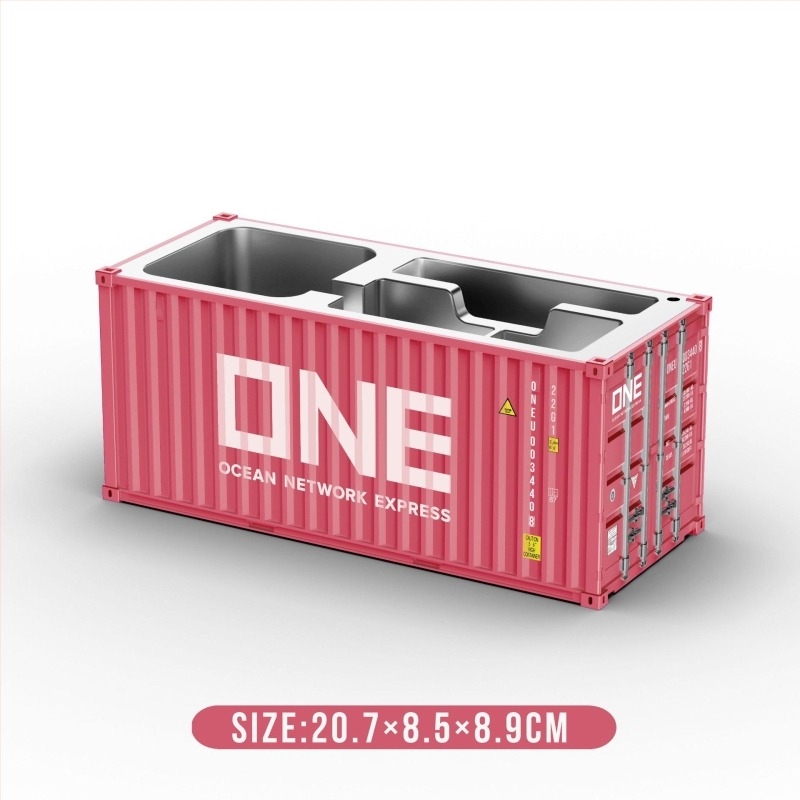 Model container pentru birou, organizator de birou pătrat, suport pentru pixuri și cutie cadou personalizabilă (Modelul 007)