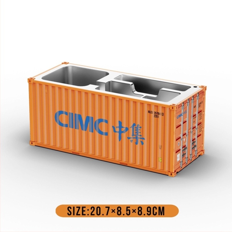 Model container pentru birou, organizator de birou pătrat, suport pentru pixuri și cutie cadou personalizabilă (Modelul 007)