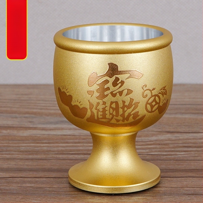 Pahare de vin din aliaj de cupru, set de 5 bucăți, stil modern minimalist, capacitate 1–100 ml