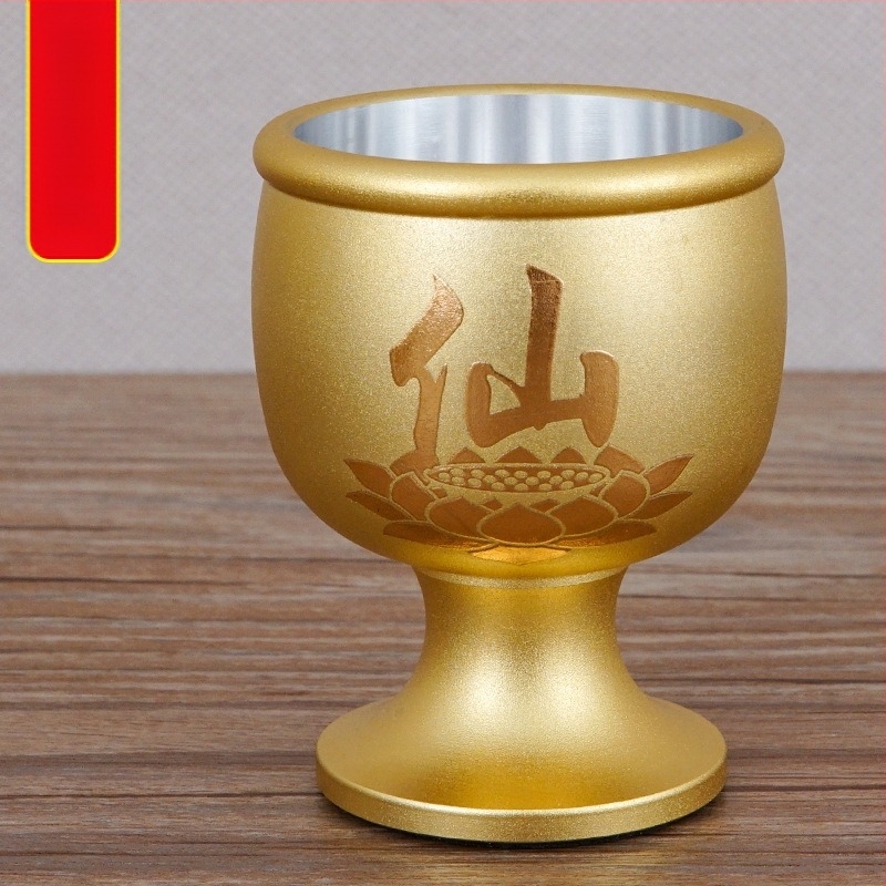 Pahare de vin din aliaj de cupru, set de 5 bucăți, stil modern minimalist, capacitate 1–100 ml