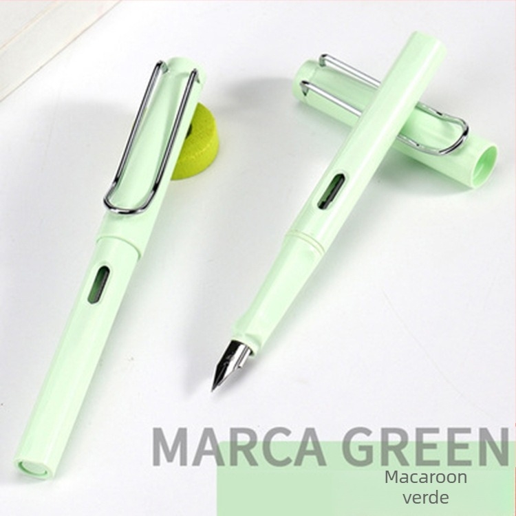 Stilou studențesc 004 cu vârf din iridiu și oțel inoxidabil 304; sistem de cerneală lichidă de flux direct; corp din plastic; ambalaj Opp bag