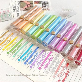 Marker cu parfum și vârf moale, model Apmv09c0, corp din plastic, neștergibil