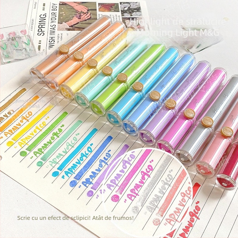 Marker cu parfum și vârf moale, model Apmv09c0, corp din plastic, neștergibil