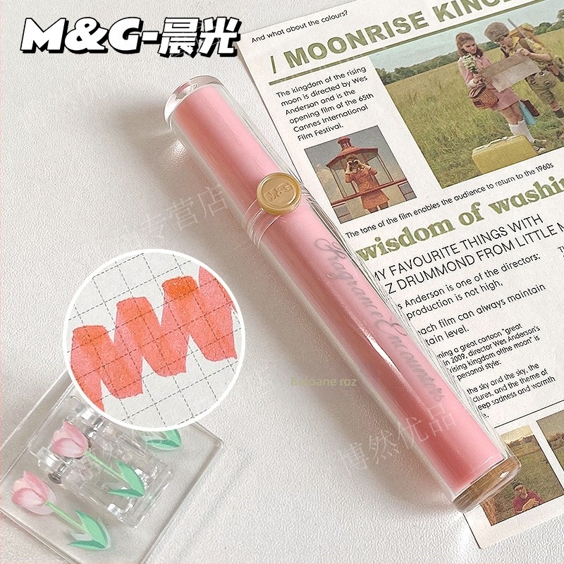 Marker cu parfum și vârf moale, model Apmv09c0, corp din plastic, neștergibil