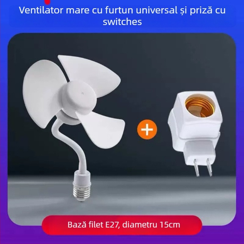 Ventilator mic de tavan cu 3 palete, motor brushless, alimentare cu curent alternativ, zgomot sub 36 dB