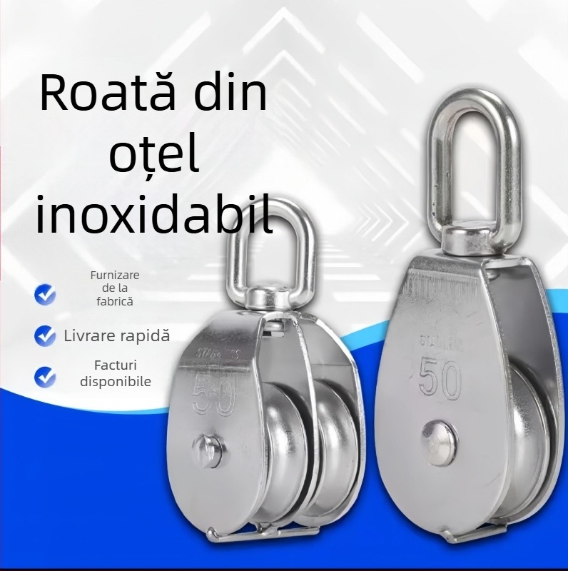 Start rola de ridicare din oțel inoxidabil 304 pentru uz marin, simplă și dublă