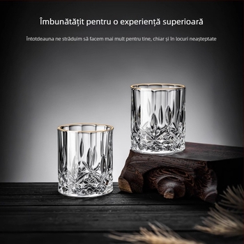 Set de pahare de vin din sticlă, stil chinezesc nou, pentru uz casnic