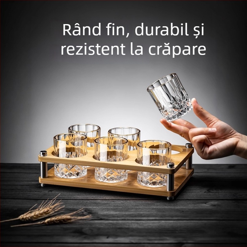 Set de pahare de vin din sticlă, stil chinezesc nou, pentru uz casnic