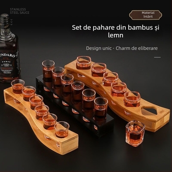 Set de pahare pentru băuturi spirtoase — sticlă sodă-limă, peste 10 bucăți, Stil Chinez Nou