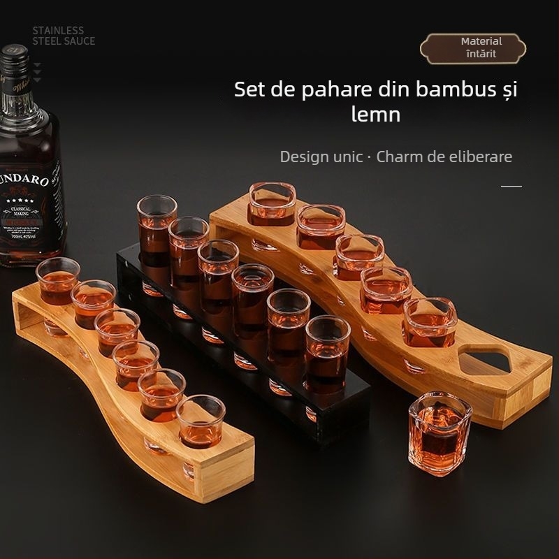 Set de pahare pentru băuturi spirtoase — sticlă sodă-limă, peste 10 bucăți, Stil Chinez Nou